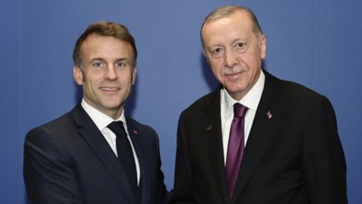 Fransa Cumhurbaşkanı Macron ile görüştü