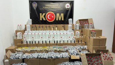 Samsun'da kaçak içki operasyonu: 6 gözaltı