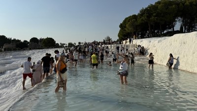 Pamukkale'deki oteller okulların ara tatiline hazır