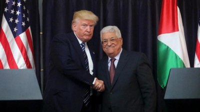 Trump, Filistin Devlet Başkanı Abbas ile görüştü