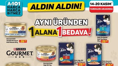 Kedi anneleri bayram edecek! A101'de mama festivali: 1 alana 1 bedava...