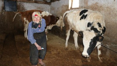 Erzincan'da 79 yaşındaki kadının hayat mücadelesi