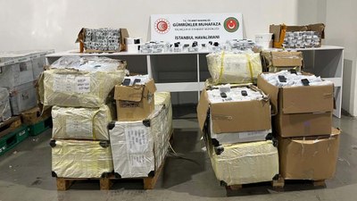 İstanbul Havalimanı'nda kaçakçıların etiket oyunu bozuldu