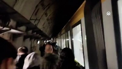 Üsküdar metrosunda korkutan arıza