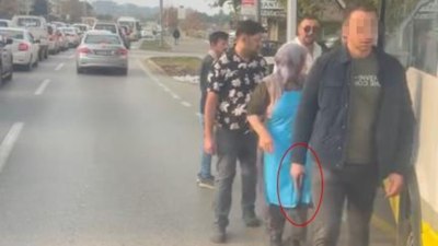 Bursa'da aracını otobüs durağına çekti, kendini uyaran şoföre silah gösterdi