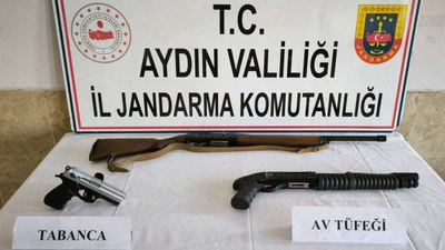 Aydın'da 12 adet ruhsatsız tabanca geçirildi