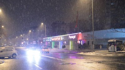 Ankara’da kar yağışı gece boyu devam etti