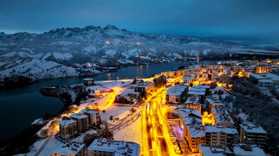 Tunceli'den kar manzaraları