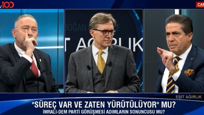 TV100 canlı yayınında Ümit Kocasakal ile Mustafa Ertekin arasında gergin anlar