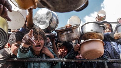 Gazze'de açlık kritik seviyede! 2 milyondan fazla insan ölüm riski altında