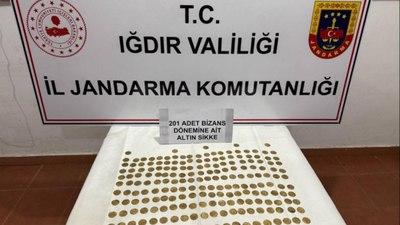 Iğdır'da 201 Bizans sikkesi yakalandı