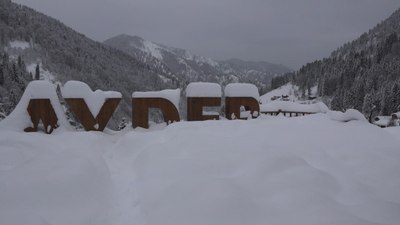 Ayder Yaylası’ndan kar manzaraları