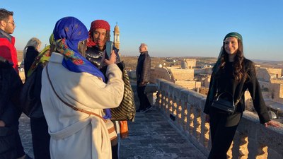 Mardin Midyat'ta turist yoğunluğu