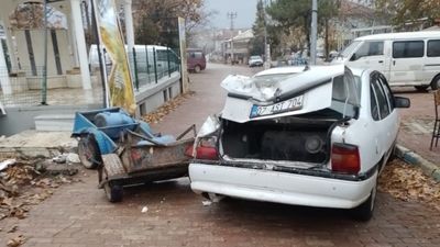 Isparta'da freni boşalan kamyon mahalle arasına daldı