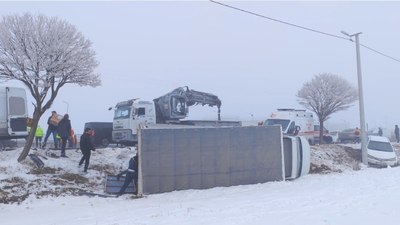 Bitlis’te zincirleme kazanın yaşandığı alan görüntülendi