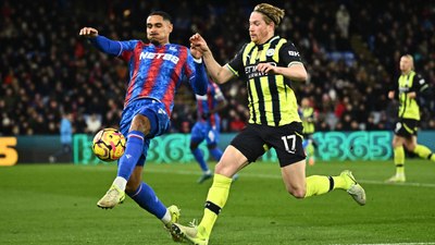 Manchester City, Crystal Palace karşısında iki puan bıraktı