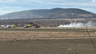 SON DAKİKA! Isparta'da askeri helikopter düştü