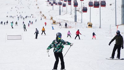 Erciyes Kayak Merkezi'nde oteller doldu