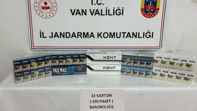 Van'da kaçak sigara ele geçirildi