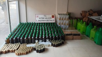 Aydın'da 2 bin 880 litre sahte zeytinyağı ele geçirildi