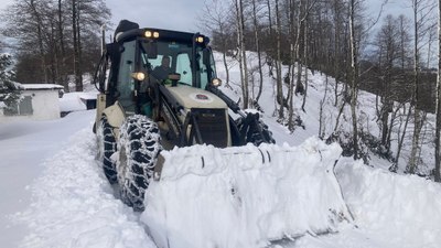 Doğu Karadeniz'de karla mücadele