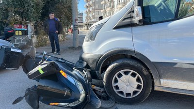 Adıyaman'da kamyonet motosikletle çarpıştı