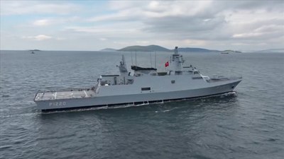 Açık deniz karakol gemisi TCG AKHİSAR, ilk görevine çıktı