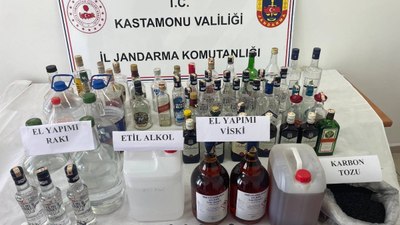 Kastamonu'da sahte içki operasyonu