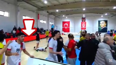 Kocaeli'de taraftarlar karşı takımın voleybolcularına saldırdı: 3 yaralı