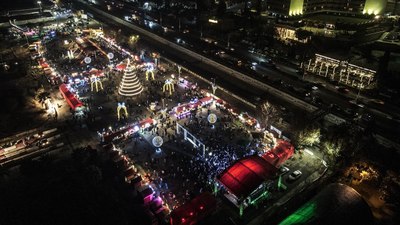 Suriye'nin başkenti Şam'da Noel Bayramı kutlamaları