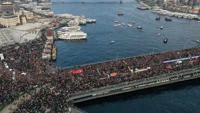 1 Ocak'ta Galata'da Gazze yürüyüşü: Yüz binler İsrail'in katliamına 'dur' diyecek