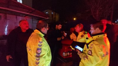 Karabük'te polisin alkollü sürücü ile mücaadelesi