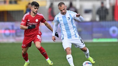 Ümraniyespor - Erzurumspor FK maçında gol sesi çıkmadı