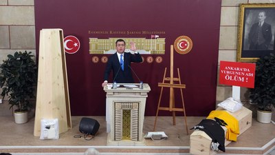 AK Parti Ankara Milletvekili Osman Gökçek TBMM’ye tabutla geldi