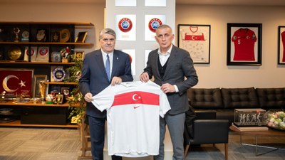 Serdal Adalı, TFF'yi ziyaret etti