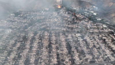 Los Angeles'tan eser kalmadı! Yangın öncesi ve sonrası