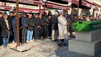 Ankara'da göçükte hayatını kaybeden işçilere veda