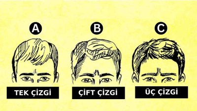 Kişilik testi: Alnınızdaki çizgiler gizli kişilik özelliklerinizi ortaya çıkarıyor