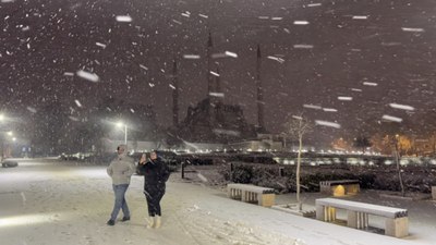 Kar, Edirne'den çıkış yapıyor