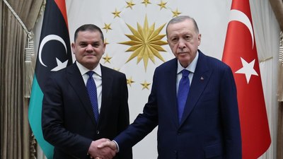 Cumhurbaşkanı Erdoğan, Libya Başbakanı Dibeybe ile görüştü