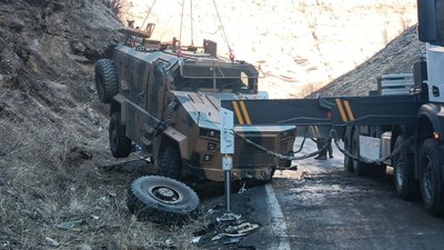 Şırnak'ta askeri araç devrildi