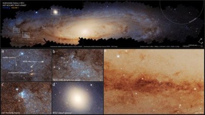 Hubble, Andromeda'nın 2,5 milyar piksellik görüntüsünü oluşturdu