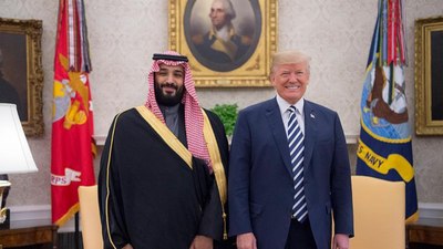 Suudi Prens Bin Salman, Trump'a 600 milyar dolarlık yatırım sözü verdi