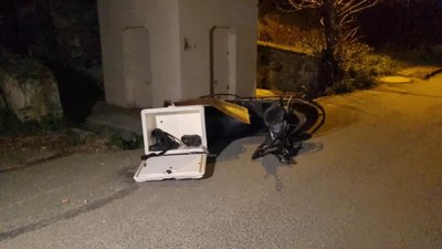 Sarıyer’de otomobille çarpışan motosikletli kurye hayatını kaybetti