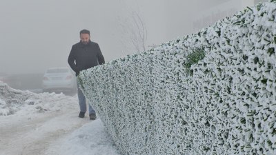 Bitlis’te dondurucu soğuk: Ağaçlar kırağıyla kaplandı