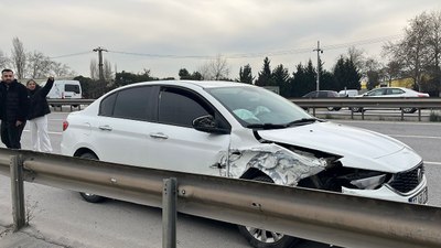 Kocaeli'de aracını otoyolda durduran sürücü kazaya sebep oldu: 3 yaralı