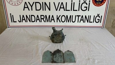 Aydın'da otomobilden Bizans hazinesi çıktı: Değeri 200 bin dolar