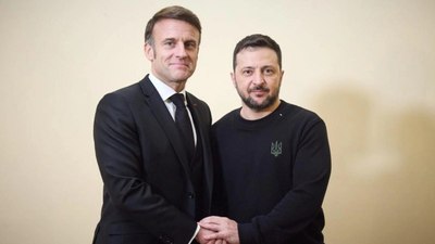 Macron ve Ukrayna Devlet Başkanı Zelensky telefon görüştü