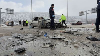 Tokat'ta cenaze için memleketine giden imam trafik kazasında hayatını kaybetti