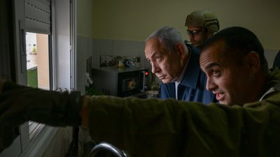 Netanyahu, Filistinlinin evine düzenlenen baskına katıldı